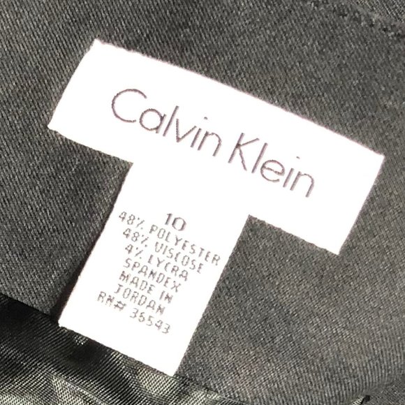CALVIN KLEIN BLACK MIDI SKIRT SIZE 10 - Picture 4 of 7
